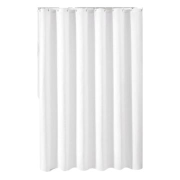 功成狮 简约防水浴帘，GJCA0213GJCA0213 涤纶 华夫格120gsm 90×180cm（含12个挂钩）白色 售卖规格：1件