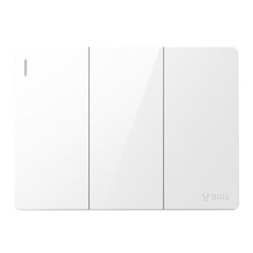 公牛 三位单极带荧光开关，G59K311， 售卖规格：1个