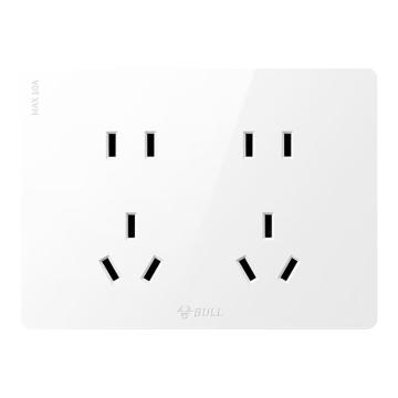 公牛 双联二三极连体插座，G59Z423， 售卖规格：1个