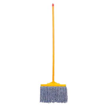 功成狮 木柄宽头棉线拖把，GJTM0038 蓝白线 拖头宽度约57cm ，杆子约115cm 售卖规格：1个