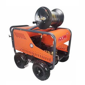 京翔 380V电动型高压管道疏通清洗机，高压管道疏通清洗机GQ-D5015 工作压力150公斤，工作水流量50升/分，高压管50米 售卖规格：1台