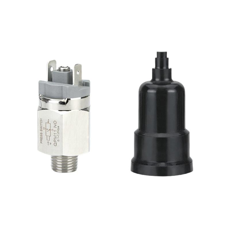 謙華智科 QPM系列自動(dòng)膜片式可調(diào)氣動(dòng)壓力開關(guān)控制器，QPM11-NO-02 常開，外絲螺紋1/4" 售賣規(guī)格：1個(gè)