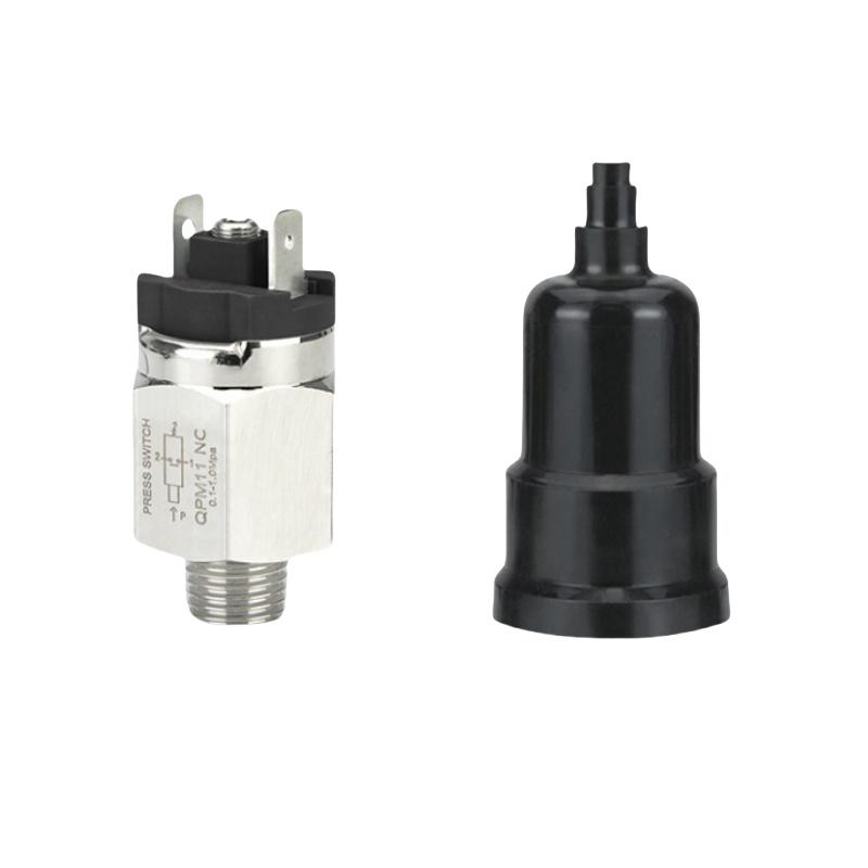 謙華智科 QPM系列自動(dòng)膜片式可調(diào)氣動(dòng)壓力開關(guān)控制器，QPM11-NC-01 常閉，外絲螺紋1/8" 售賣規(guī)格：1個(gè)