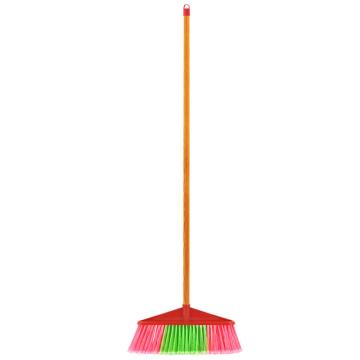 功成狮 黄色长直杆宽头硬毛扫把，GJTM0016 长款38×118cm 售卖规格：1个