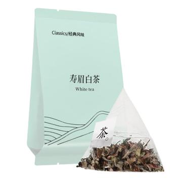 七口香 袋泡茶，精选寿眉白茶原叶袋泡茶（独立小包） 2g*100包/袋 售卖规格：100包/袋