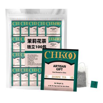 七口香 袋泡茶，滤纸包茉莉花茶袋泡茶（独立小包） 2g*100包/袋 售卖规格：100包/袋