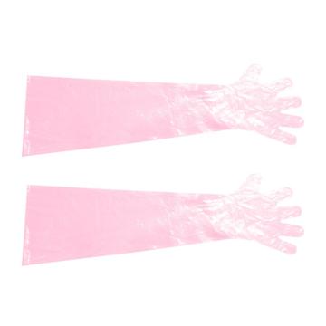 共泰 兽用长臂手套 养殖检查手套，一次性长臂手套 50/包 红色 售卖规格：1副