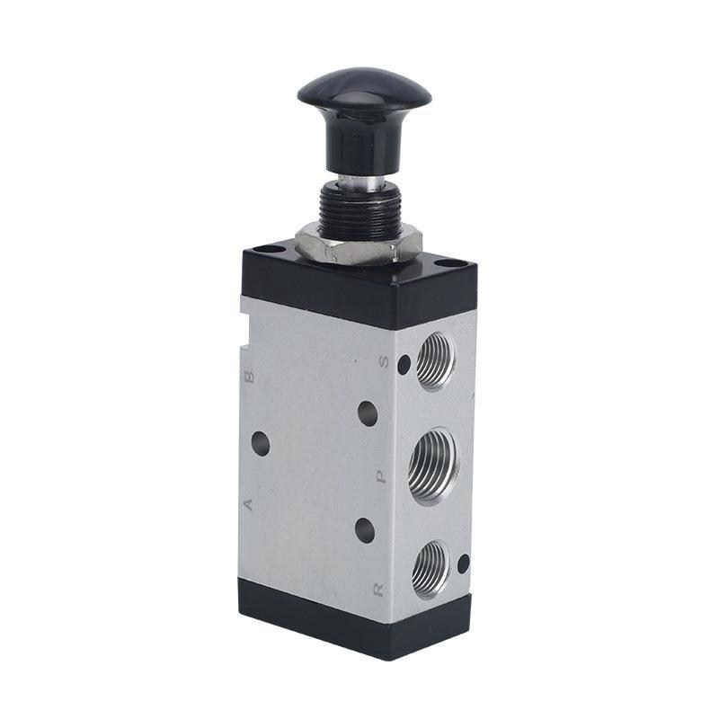 谦华智科 4R系列气动电磁换向控制手拉阀开关，4R310-10 进出气孔内丝3/8"-排气孔内丝1/4" 售卖规格：1个