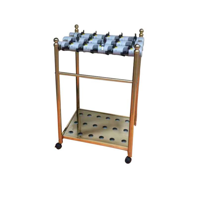 功成狮 雨伞架钛金商用收纳架，GUFD1166 加高款15头大锁头 57×50×100cm 锁孔宽3.5cm 售卖规格：1台