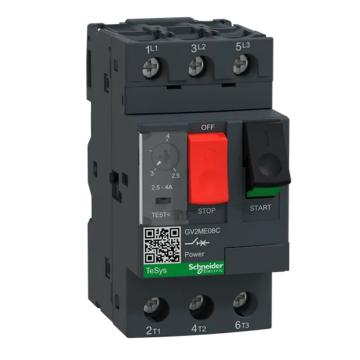 施耐德 TeSys D GV2ME電動(dòng)機(jī)熱磁斷路器，GV2ME08C 售賣(mài)規(guī)格：1個(gè)