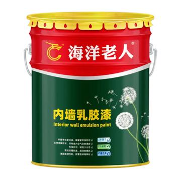 海洋老人/HYLR 净味二合一抗碱防霉内墙乳胶漆，国标G01苹果绿|20KG/桶 售卖规格：20千克/桶