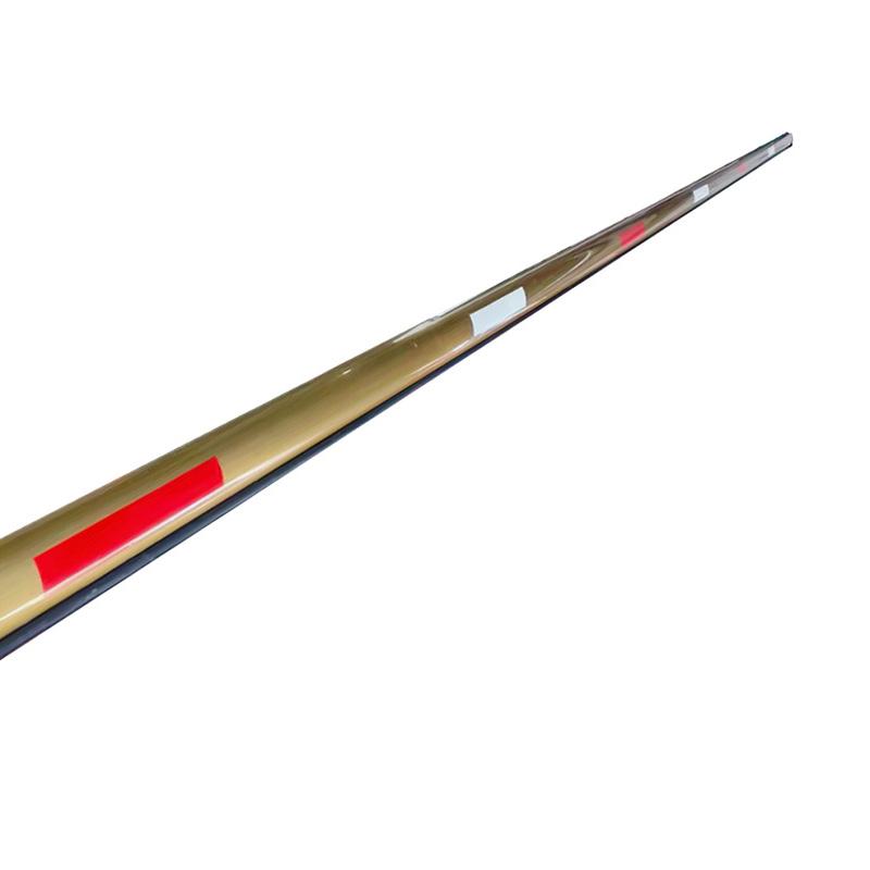 月桐 椭圆道闸杆挡车杆，YT-XDZ1226 长6m 宽80×高50mm 金色+红色 含胶条 适用于捷顺 售卖规格：1根