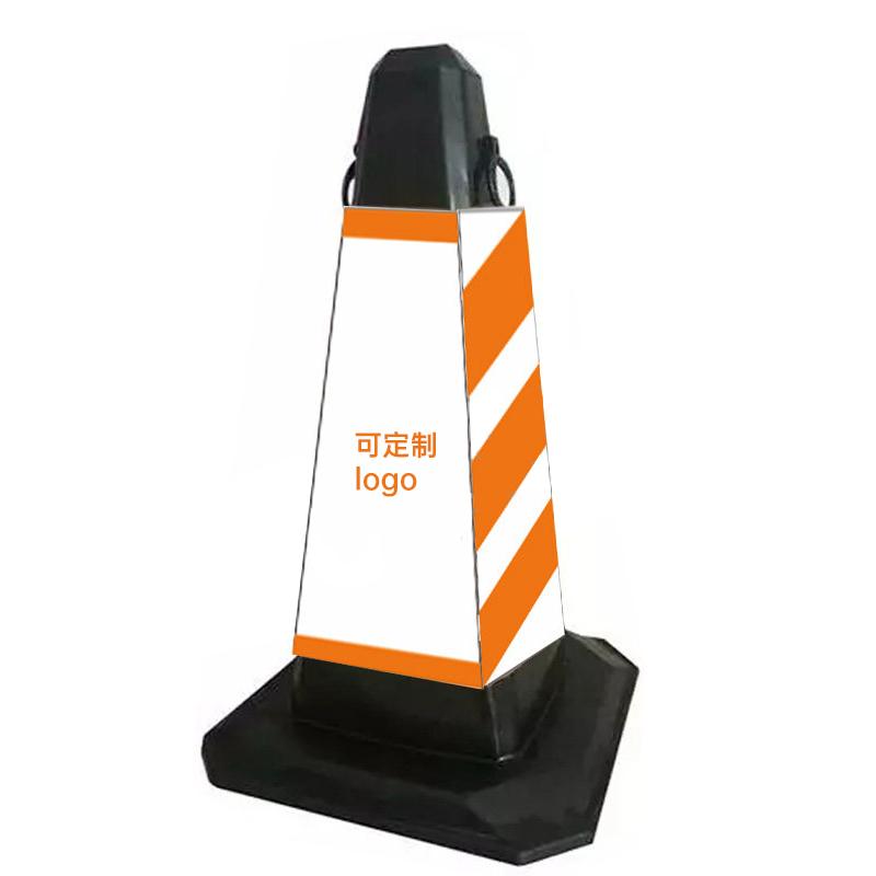 月桐 橡塑路锥方锥，DYT-XCS0028 可定制logo 380×380×700mm 棕色 约3kg 售卖规格：1个