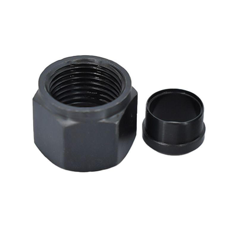 谦华智科 碳钢铜铁管用液压单卡式卡套芯帽锁母头，MX-M16*1.5-10 内丝M16*1.5-接管外径10mm 售卖规格：1个