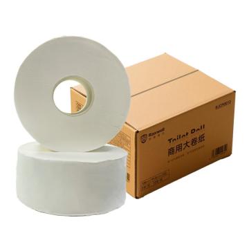 Raxwell 3层700g商用大卷纸，RJCP0013 单节尺寸91.5mm×120 3卷/提 售卖规格：4提/箱