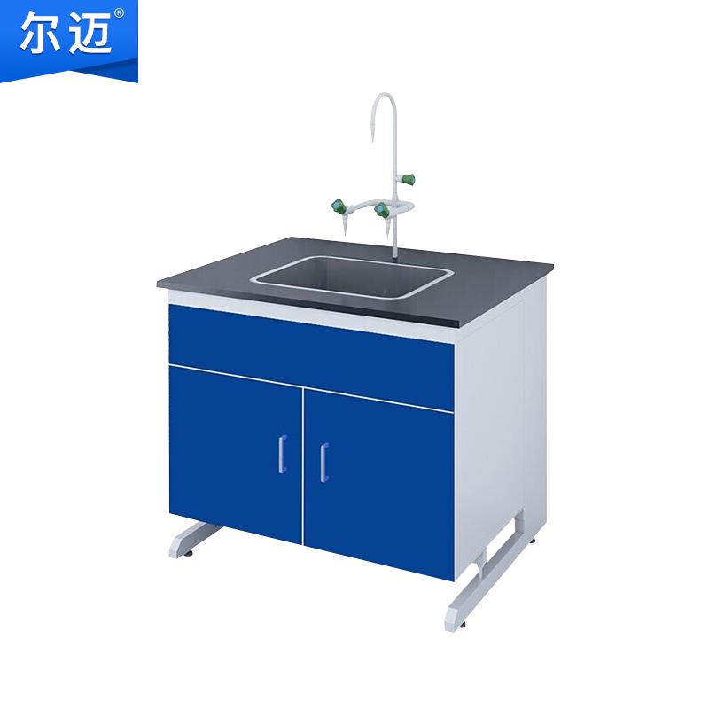 尔迈 钢木水槽台1m，EM-SYT-09钢木 售卖规格：1台