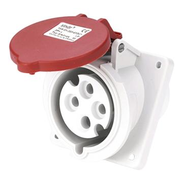 倍港 第三代暗裝工業(yè)傾斜插座，SIN1467 IP44-16A4芯 售賣規(guī)格：1個