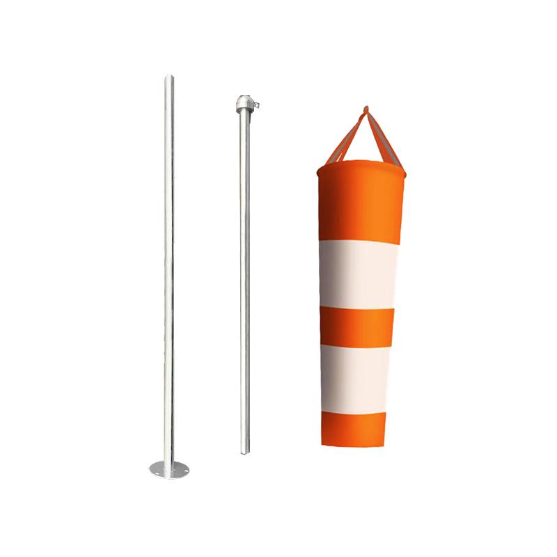 月桐 熒光風向袋含桿套裝，YT-XCCFXDY018 進風口35cm 出風口15cm 長100cm  總長2.2m 不銹鋼桿 配送3個安裝螺絲 售賣規(guī)格：1個