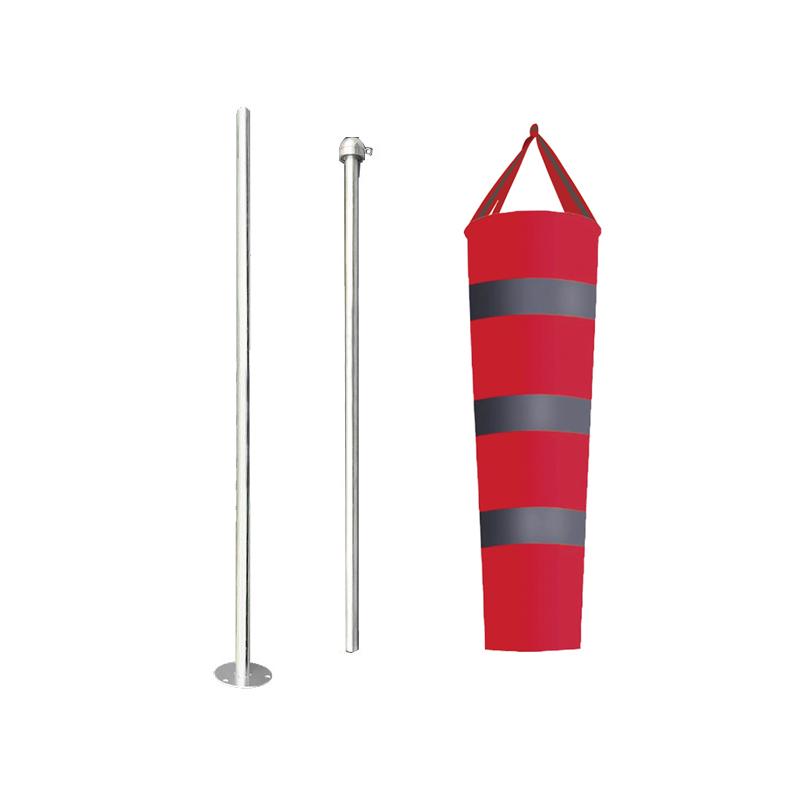 月桐 反光風向袋含桿套裝，YT-XCCFXDY016 進風口45cm 出風口25cm 身長200cm  總長2.2m 不銹鋼桿 配送3個安裝螺絲 售賣規(guī)格：1個