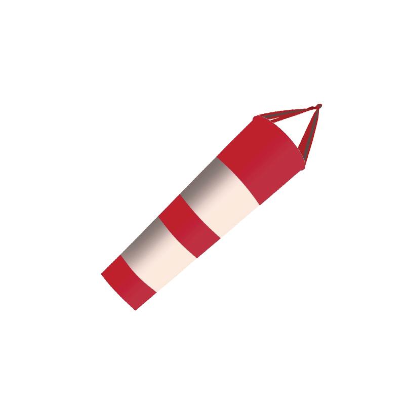 月桐 熒光風向袋，YT-XCCFXDY008 進風口45cm 出風口25cm 長200cm 紅白相間 不含桿 售賣規(guī)格：1個