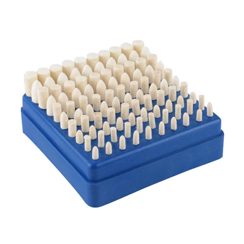 VRK VK-A03系列多功能磨頭，羊毛磨頭套裝 100個(gè) 售賣(mài)規(guī)格：100個(gè)/盒