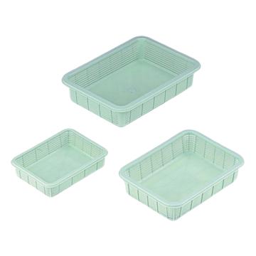 亚速旺/Asone 塑料方筐（浅型） 大 358×480×85，7-5649-03 售卖规格：1个