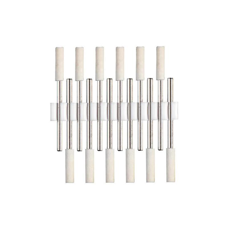 VRK VK-A16系列纖維羊毛磨頭，圓柱形3*3mm 12支 售賣(mài)規(guī)格：12個(gè)/包