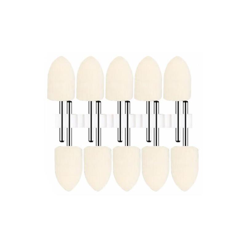 VRK VK-A16系列纖維羊毛磨頭，子彈形18*3mm 10支 售賣(mài)規(guī)格：10個(gè)/包