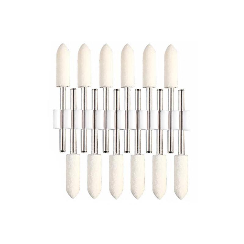 VRK VK-A16系列纖維羊毛磨頭，子彈形5*3mm 12支 售賣(mài)規(guī)格：12個(gè)/包