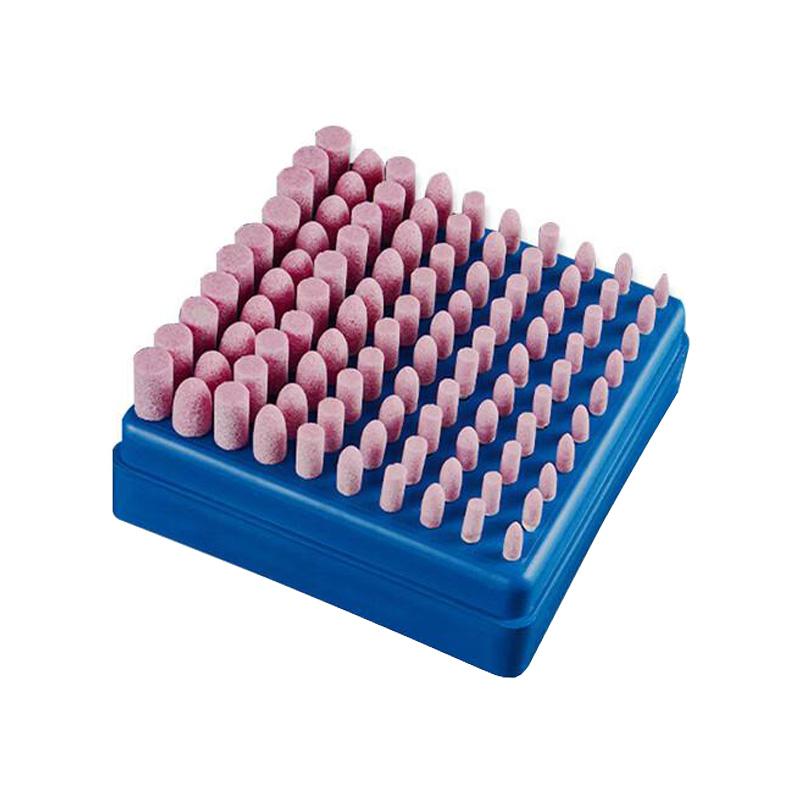 VRK VK-A19系列紅剛玉砂輪磨頭，【混轉(zhuǎn)磨頭】100支 售賣規(guī)格：100支/盒