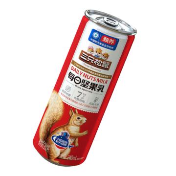 三只松鼠 果味饮料，坚果乳240ml*24 售卖规格：24罐/箱