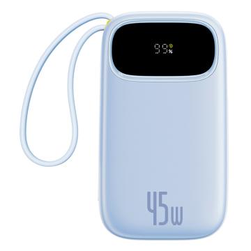 倍思/Baseus 倍思 Q电3 数显快充移动电源 双C版 10000mAh 45W 星海蓝，PPQD3-1040| 售卖规格：1个