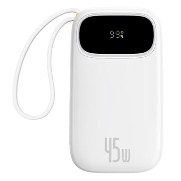 倍思/Baseus 倍思 Q电3 数显快充移动电源 双C版 20000mAh 45W 星际白，PPQD3-2040 售卖规格：1个