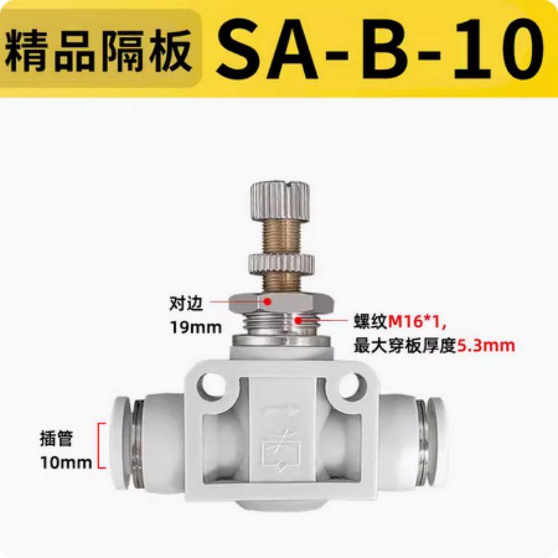 星浙氣動 SA帶隔板管道節(jié)流閥，SA-B-10 售賣規(guī)格：1個(gè)
