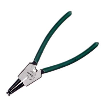 世达 卡簧钳，72023 轴用卡簧钳德式曲口，9" 售卖规格：1把