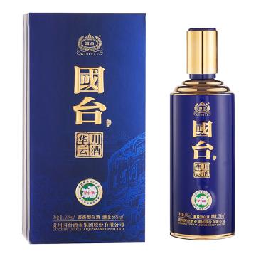 国台 酱香型白酒，国台-华云川酒 500ML*6 售卖规格：6瓶/箱