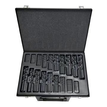 捷夫 150件套高速鋼直柄麻花鉆套裝，150件套黑色 售賣規(guī)格：150支/套