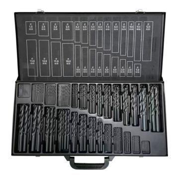 捷夫 190件套高速鋼直柄麻花鉆套裝，190件套黑色 售賣規(guī)格：190支/套