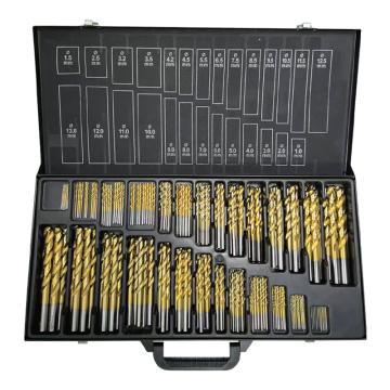 捷夫 190件套高速鋼全磨制鉆頭套裝-TiN涂層，190件套金黃色 售賣規(guī)格：190支/套