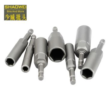 少威 6.35mm系列加深六角批头套筒，BS63580DH13 DH13×80×6.35mm 售卖规格：5支/包