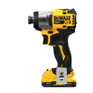 得伟/Dewalt 12V锂电无刷紧凑型冲击起子 2x2.0Ah电池塑箱装，DCF801D2K-A9 售卖规格：1台