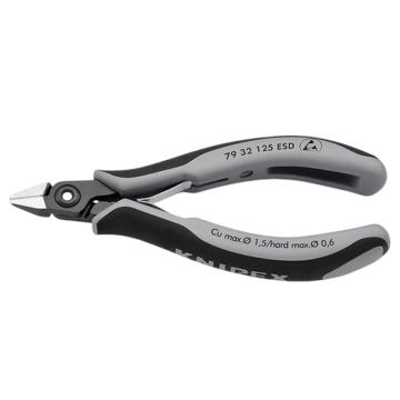 凯尼派克/KNIPEX 防静电电子斜口钳，79 32 125 ESD 125mm 售卖规格：1把
