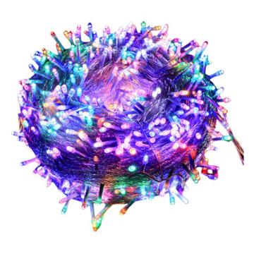 功成獅 LED燈串(彩燈) HFLEDDC07 普通插電款帶插頭和控制器 10m 100燈可串聯(lián) 彩色 3件/套 套，GOHF0837 售賣規(guī)格：1個(gè)