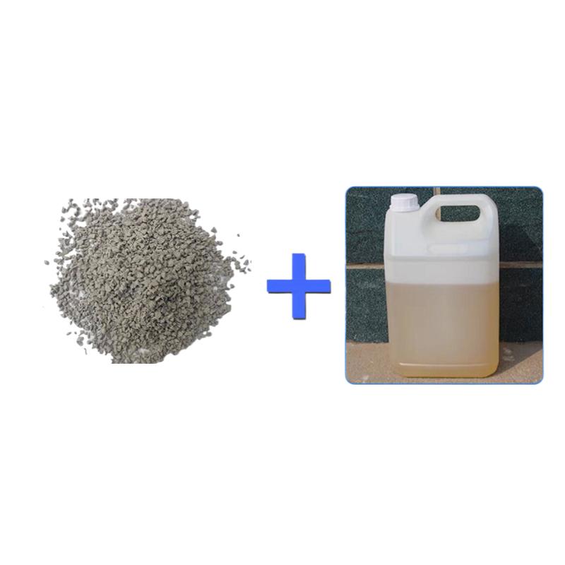 功成狮 塑胶跑道材料epdm环保室外橡胶跑道，灰色一袋/25kg+5kg胶水 售卖规格：1件