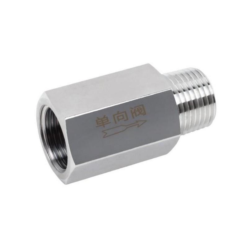 謙華智科 304不銹鋼內(nèi)外絲螺紋氣液體止回閥單向閥，304-SV-G1/4N-ZG1/4W 售賣規(guī)格：1個(gè)