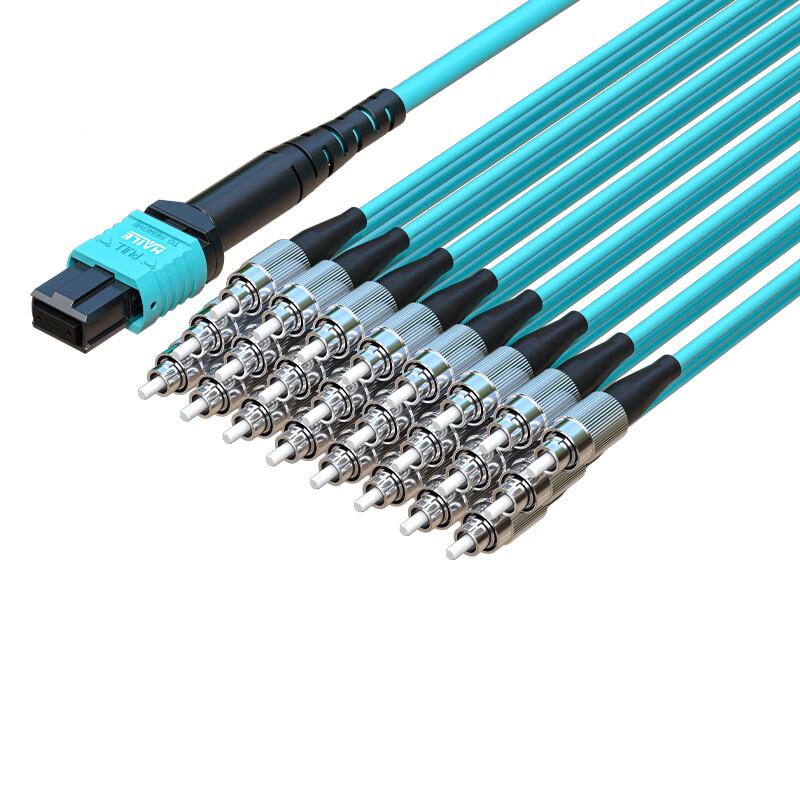 海乐 多模万兆MPO-FC 24芯OM3跳线，MPO-MT24-FC-3M 100G转10对FC MPO分支线 3米 售卖规格：1根【多少钱 ...