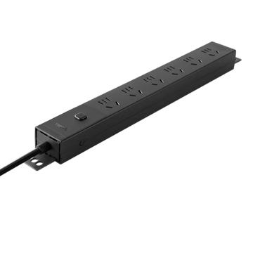 公牛 盒装黑PDU，GNE-P106E(F) ,全长3m,(电线规格3*1) 售卖规格：1只
