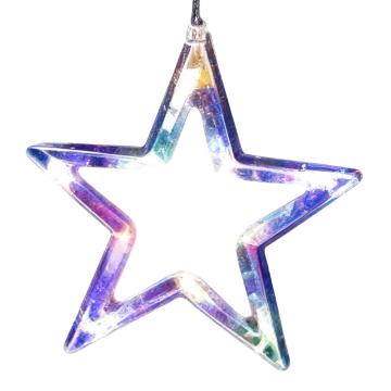 功成狮 led小彩灯 HFXCD-05 彩色星星款 长3.5m 下垂12个 插电款 个，GOHF0831 售卖规格：1个