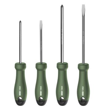 得力 home系列螺絲批4件套(綠)，HT1004L 售賣規(guī)格：1套