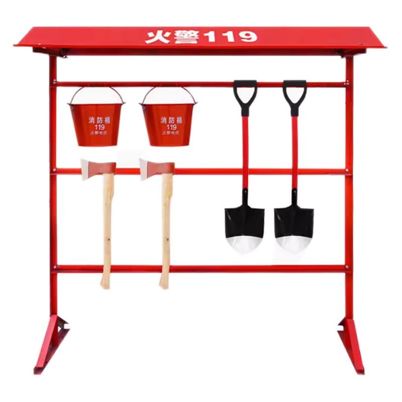月桐 消防工具架9件套，YT-LXF15 空架×1+铲×2+桶×2+斧×2+钩×2 9件/套 售卖规格：9件/套